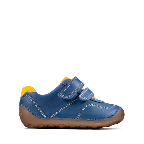 Clarks Boys Tiny Dusk Toddler Casual Shoes Blue | USA-2486701